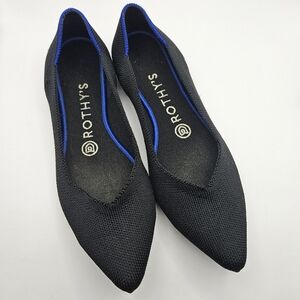 Rothy’s The Point Slip On Flats in Black 7.5